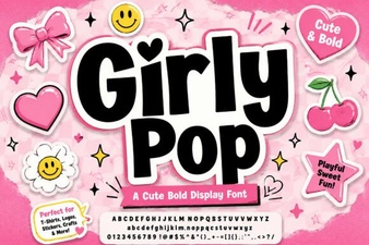 Girly Pop Fonts: Designs & Ideas for Creative Projects