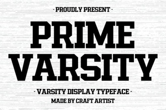 Prime Varsity Font for Creative Projects & Designs