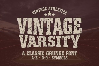 Designing with Vintage Varsity Font Styles