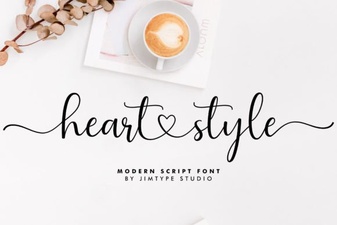 Heart Style Fonts for Crafting & Creative Projects